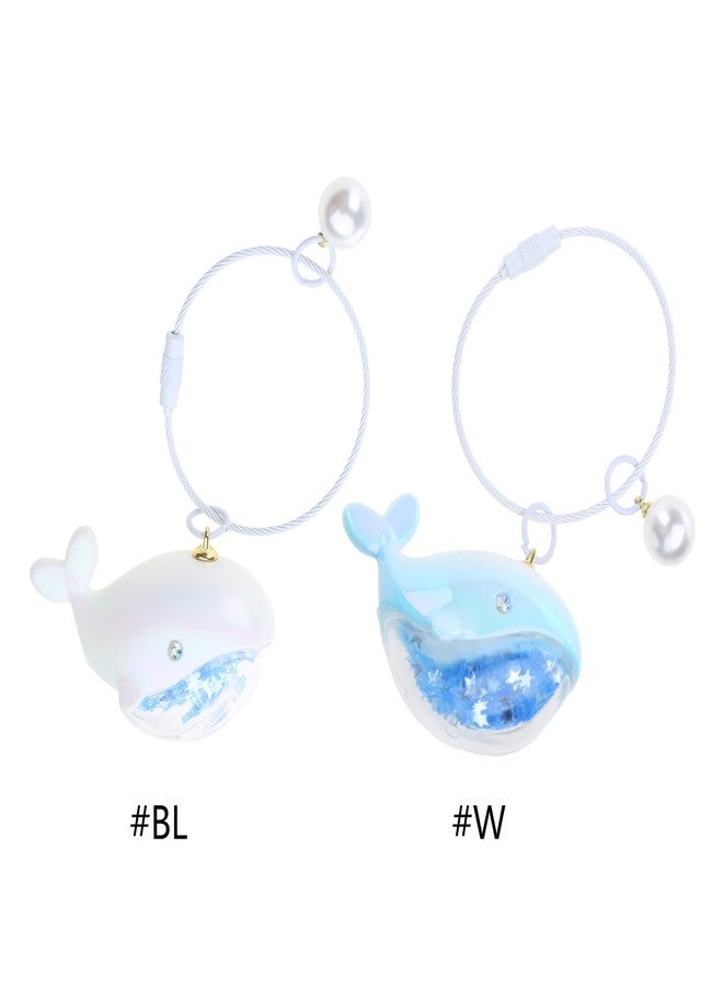 YZYDF Whale Keychain Marine Life Animal Keychains for Car Bag Keyring Personality Key Chain Charm Jewelry Valentines Day Gift, 9*5.5cm, White - Image 5